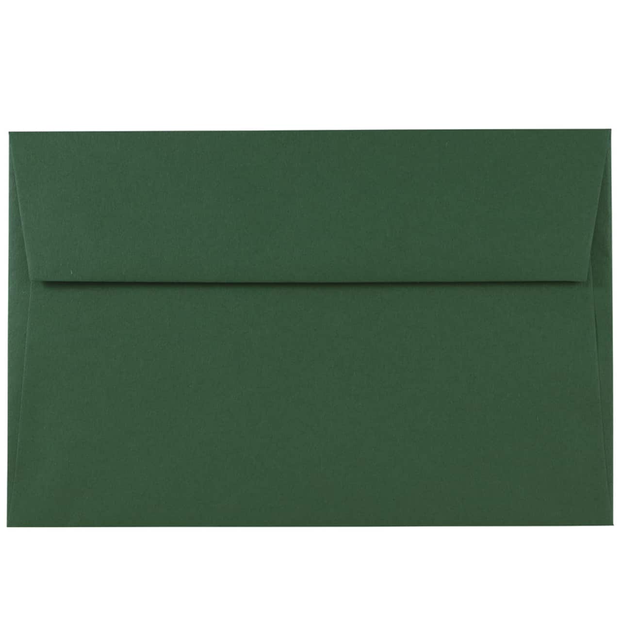 JAM Paper A9 Dark Green Premium Invitation Envelopes